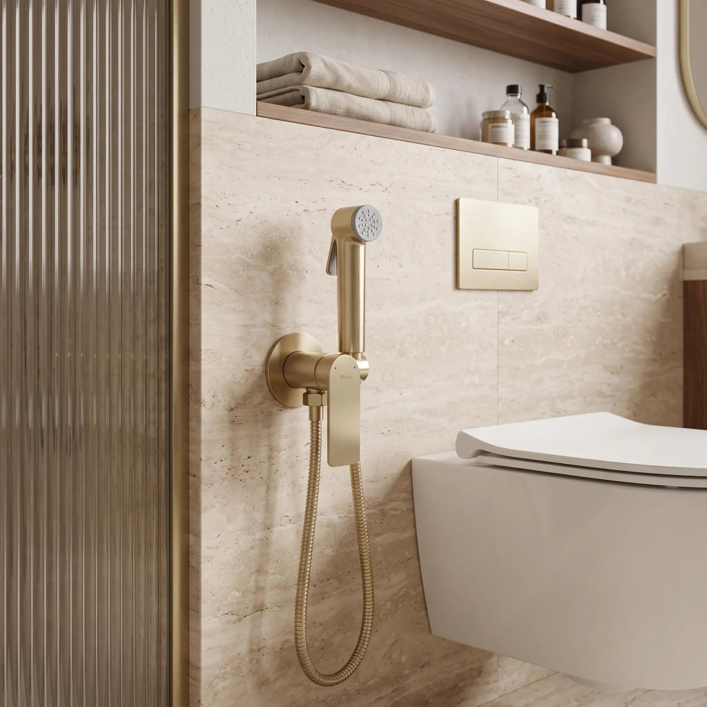 Miscelatore Bidet Rea Storm Oro Spazzolato