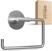 Hammerodde toiletrolhouder senza foratura, argento | Toiletrolhouder autofibroso in acciaio inossidabile | Toiletrolhouder senza coperchio | Toiletrolhouder con chiusura morbida, mat, per incollare