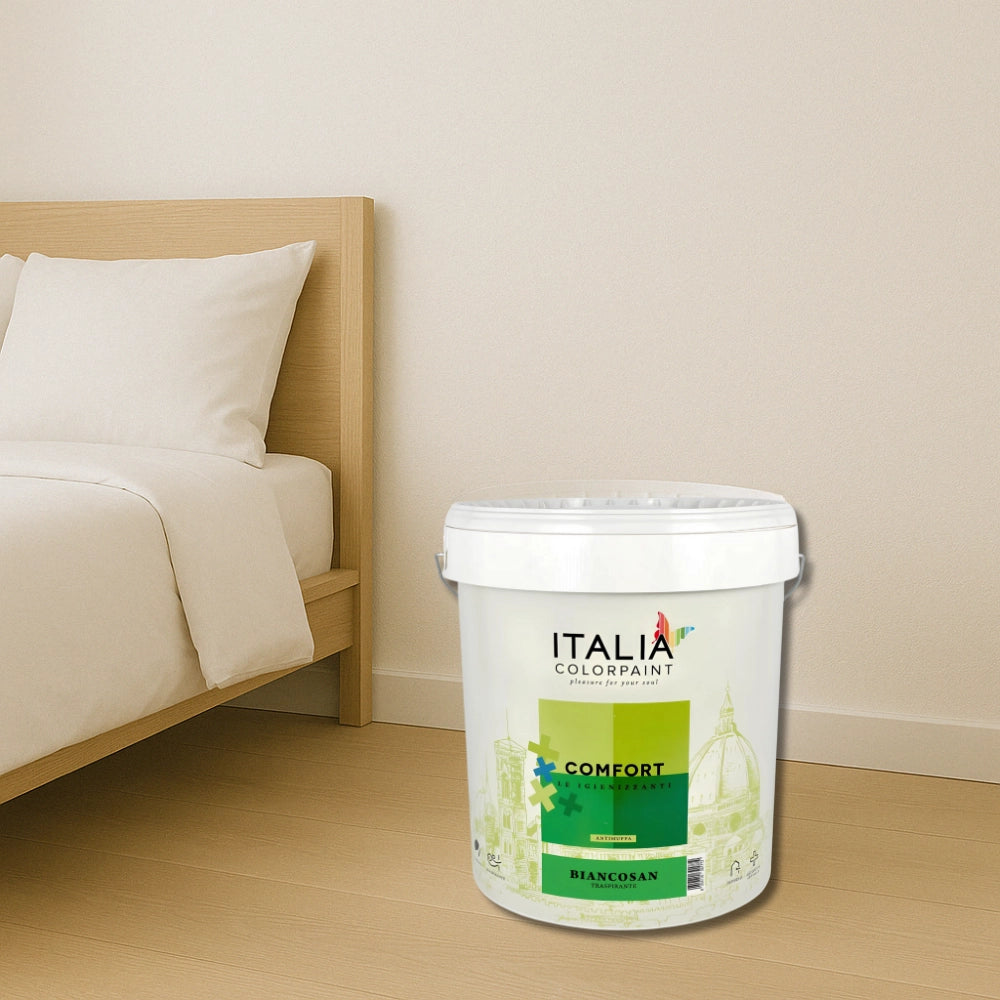 Idropittura igienizzante antimuffa traspirante bianca comfort biancosan plus *** formato 13 lt, confezione 1