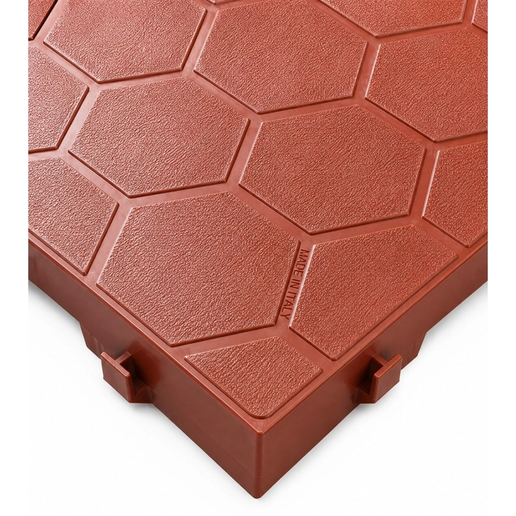 PIASTRELLA 40X40XH5CM ROSSA CHIUSA