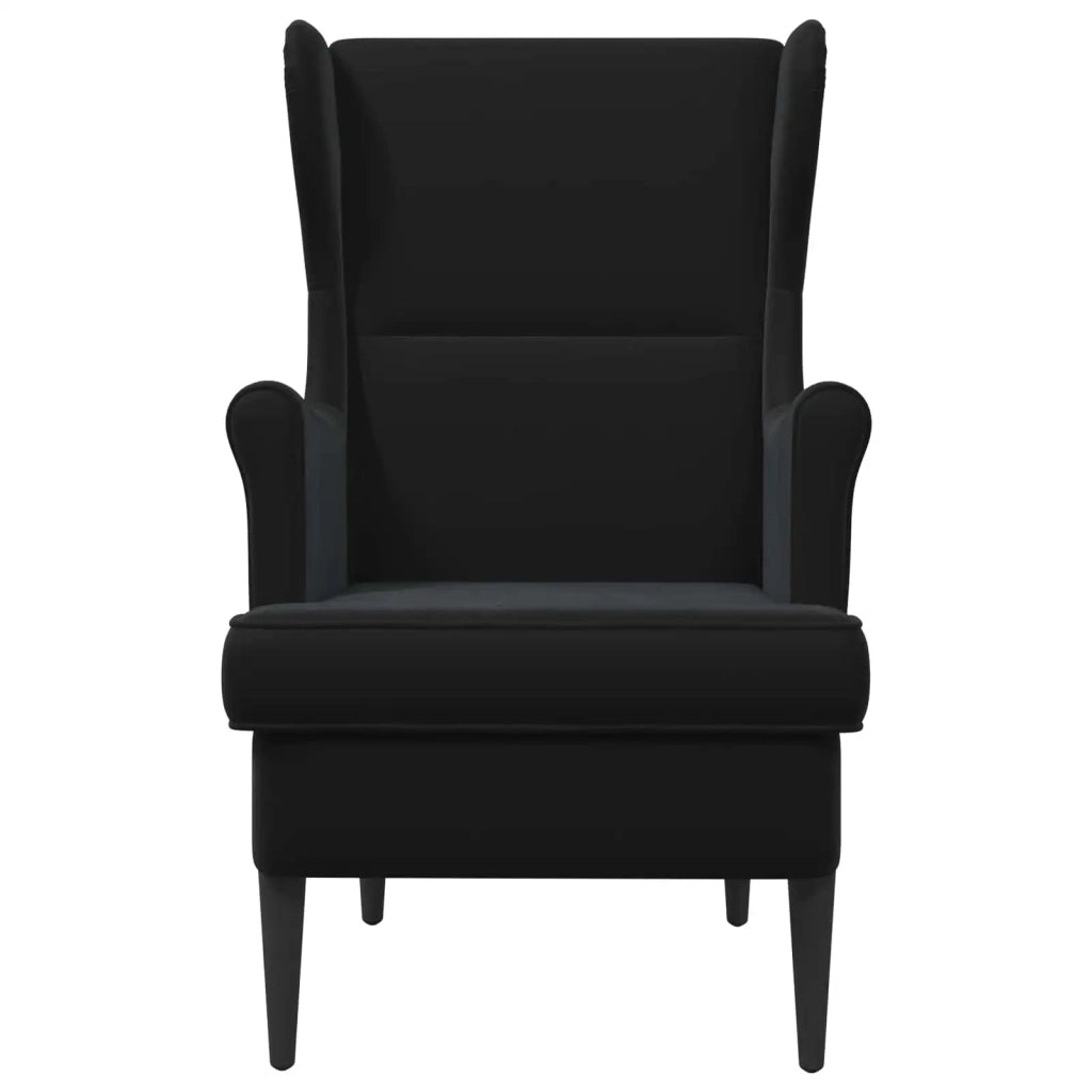 Divano Sedia-Poltrona-Poltroncina Nero Velluto 655925