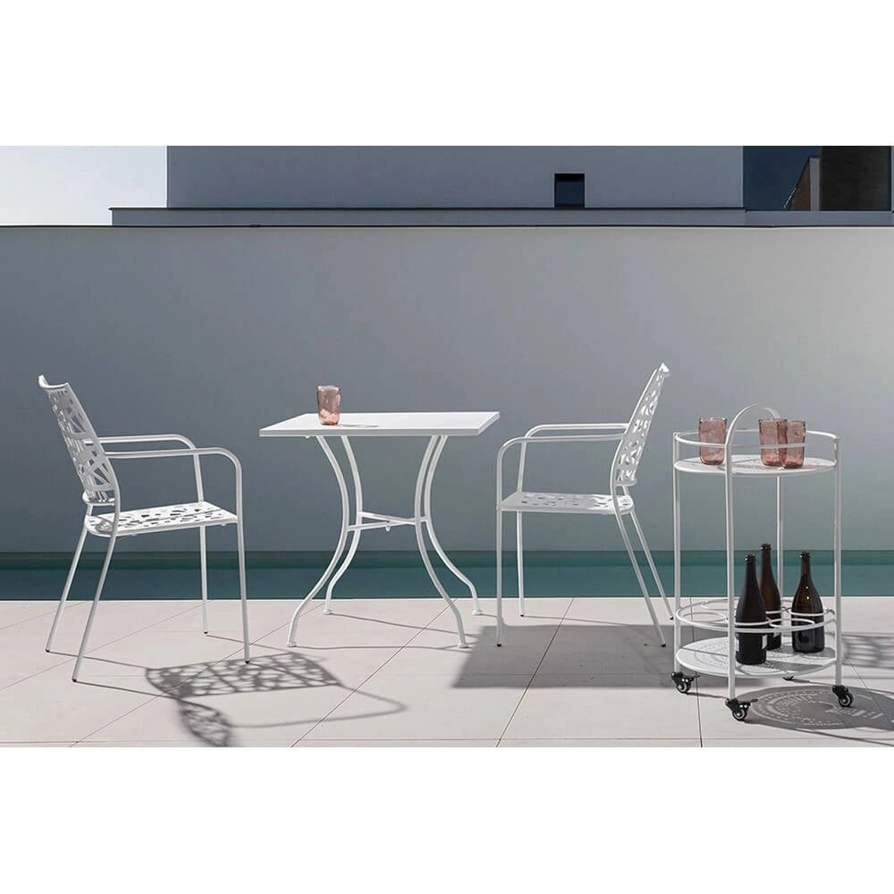 Carrello Portabottiglie da Esterno in Acciaio con Ruote - RUGGED
