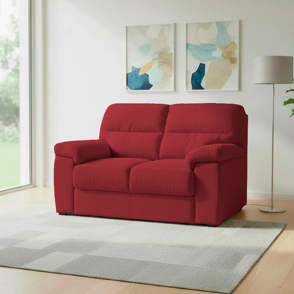 Divano 2 posti Alenda tessuto Roma18 colore Bordeaux 160x98x92h