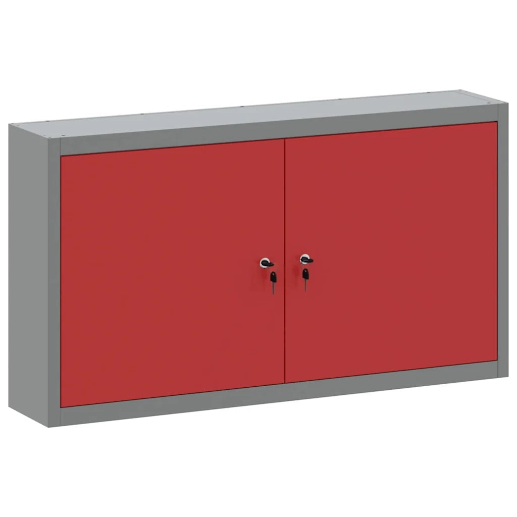Mobile per attrezzi con blocco Rosso e Grigio 100 x 20 x 55 cm CFW2677725