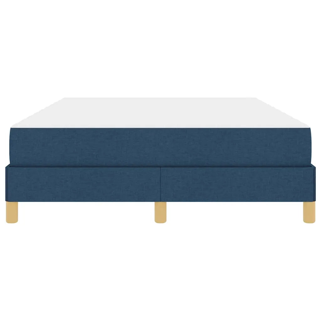 Letto a molle con materasso Blu 140 x 190 cm Tessuto