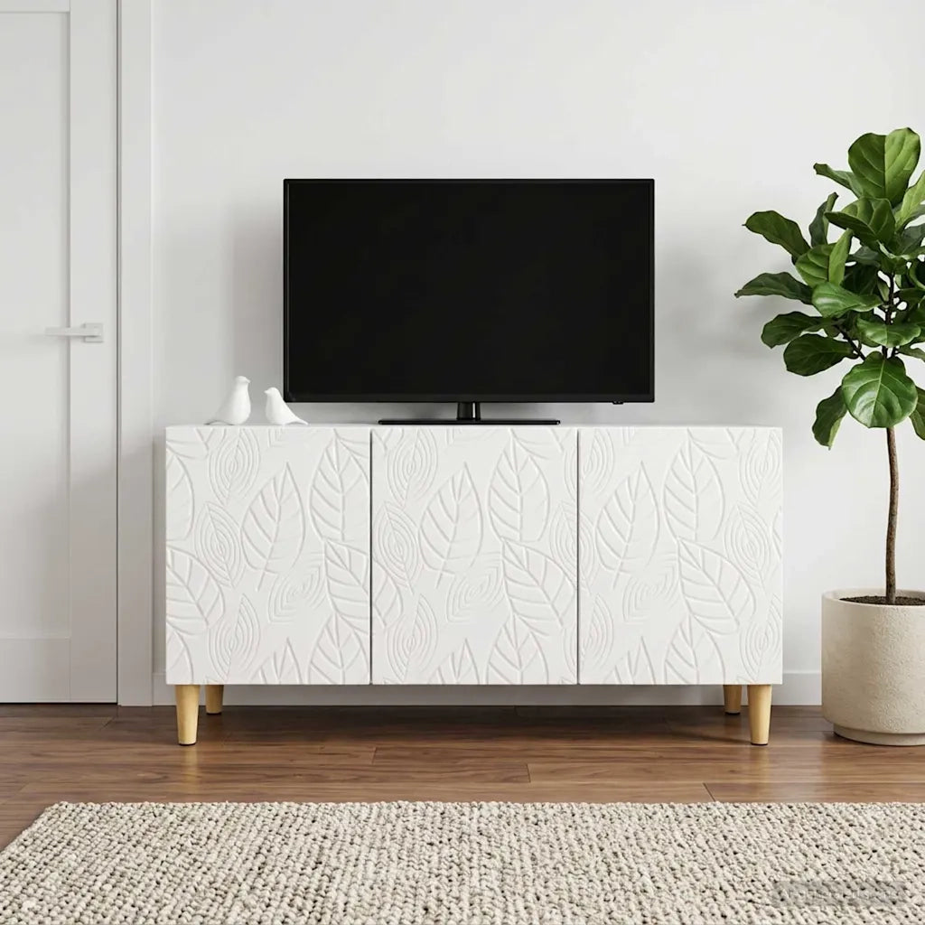 Mobile TV 99 x 34,5 x 50 cm Bianco Lucido Legno ingegnerizzato 895179