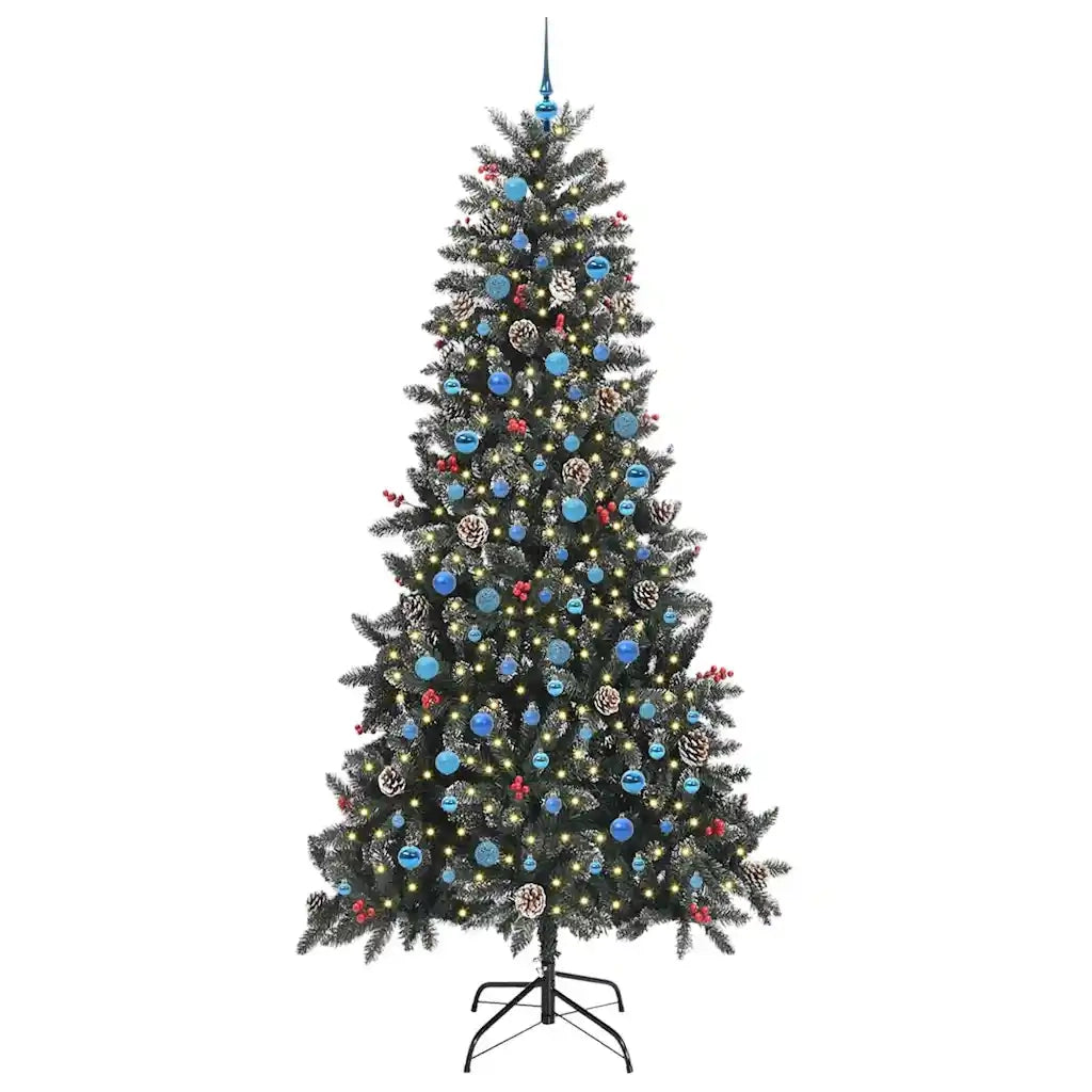 Albero di Natale artificiale con 300 LED Verde 240 cm 3395911