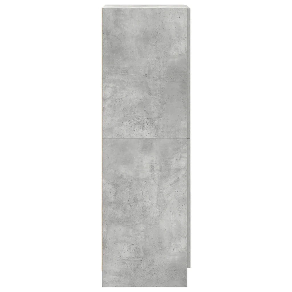 Mobile da Cucina Grigio Cemento 38x41,5x131,5 cm Legno