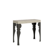 Consolle allungabile 90x40/300 cm Paxor Cashmere telaio Antracite