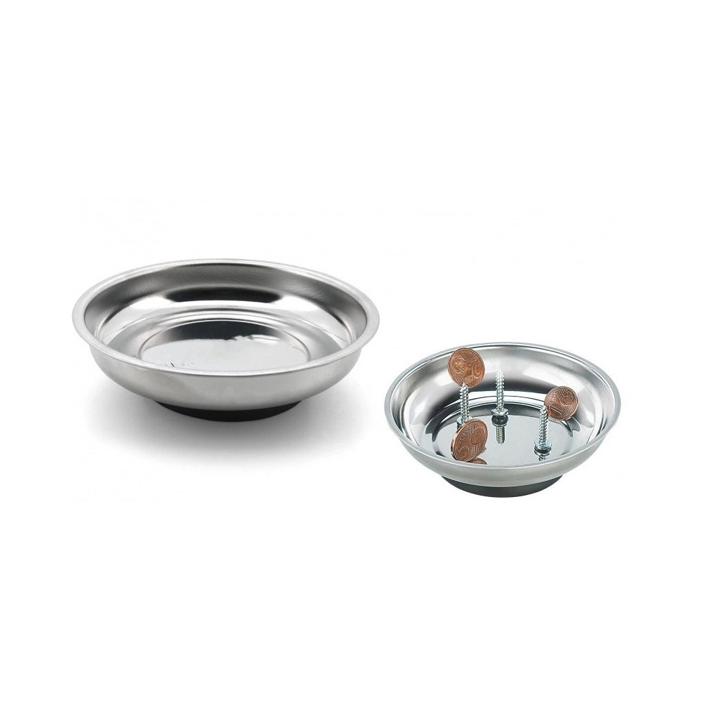 Trade Shop - Ciotola Vaschetta Magneteca Diametro 110 Mm Tondo Magnetico Montaggio Vaschette Porta Utensili Minuterie -