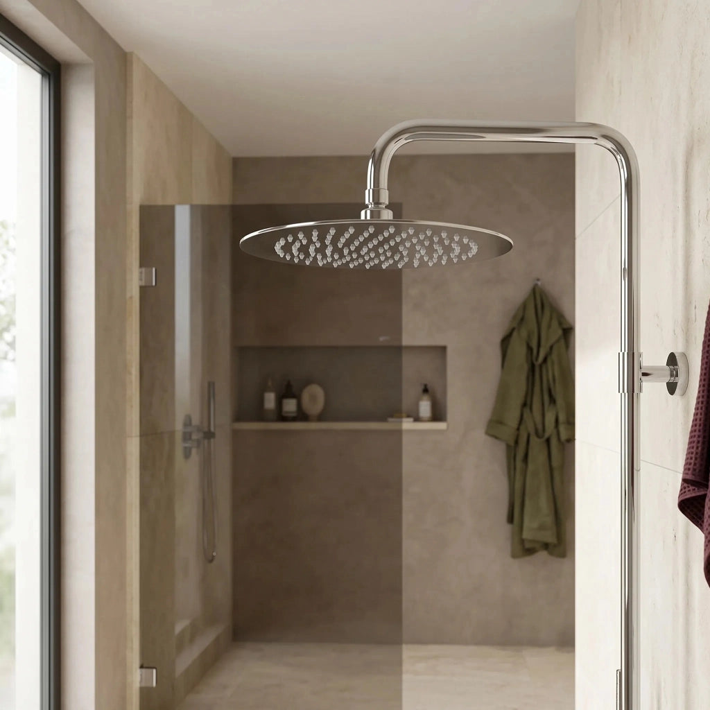 Soffione Doccia Rotondo Rea Js-p014 30cm Chrome
