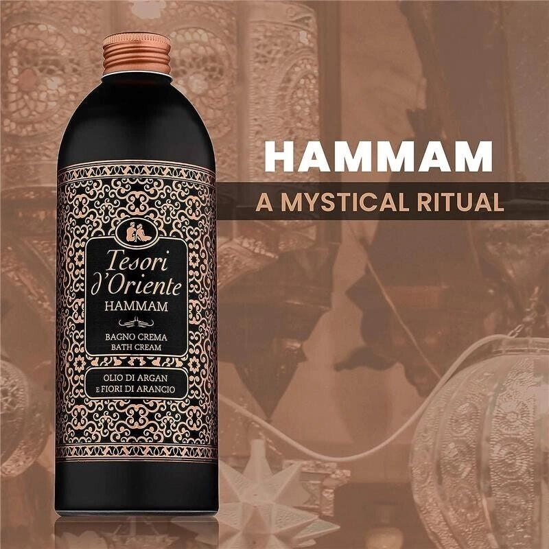 TESORI D'ORIENTE HAMMAM BAGNO CREMA OLIO DI ARGAN E FIORI DI ARANCIO 550 ML