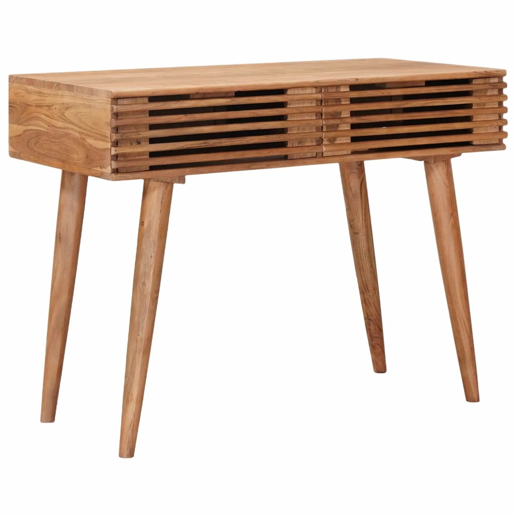 Scrivania | Tavolo da Ufficio Fatta a Mano Marrone Teak Legno di Acacia Massello