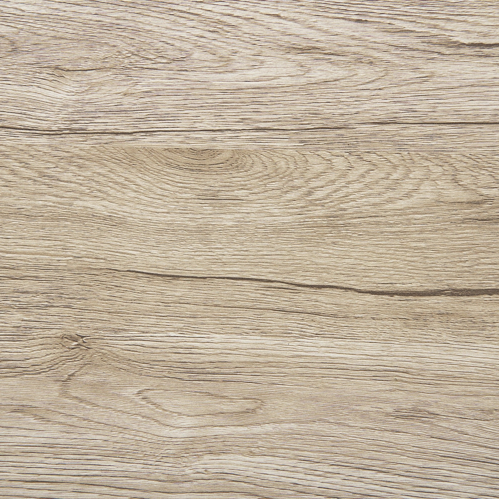 Tavolo da pranzo Nero con gambe in metallo truciolare di legno chiaro 150 x 90 cm scandinavo