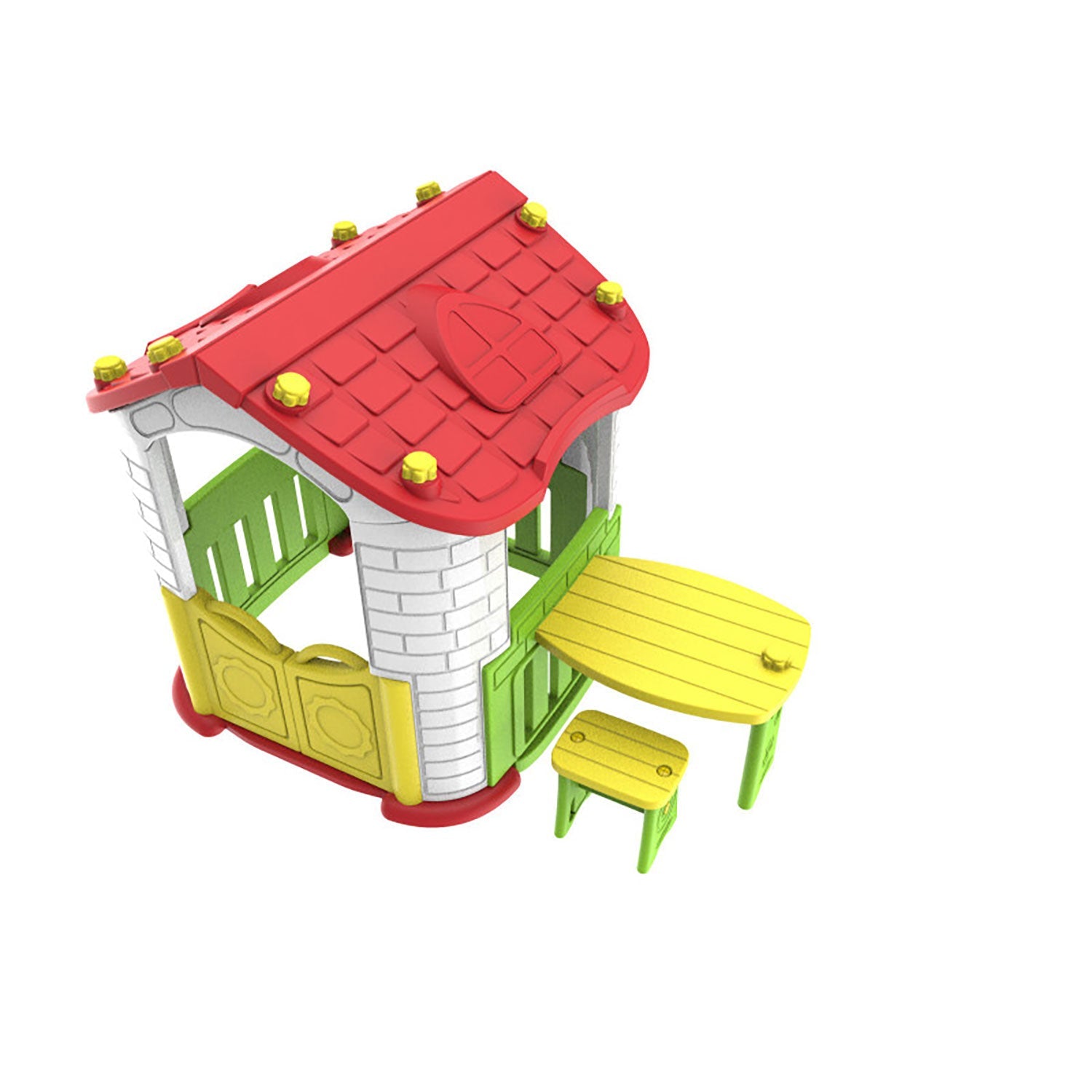 Casetta per Bambini Gioco da Esterno Area Picnic 187x108x119 cm