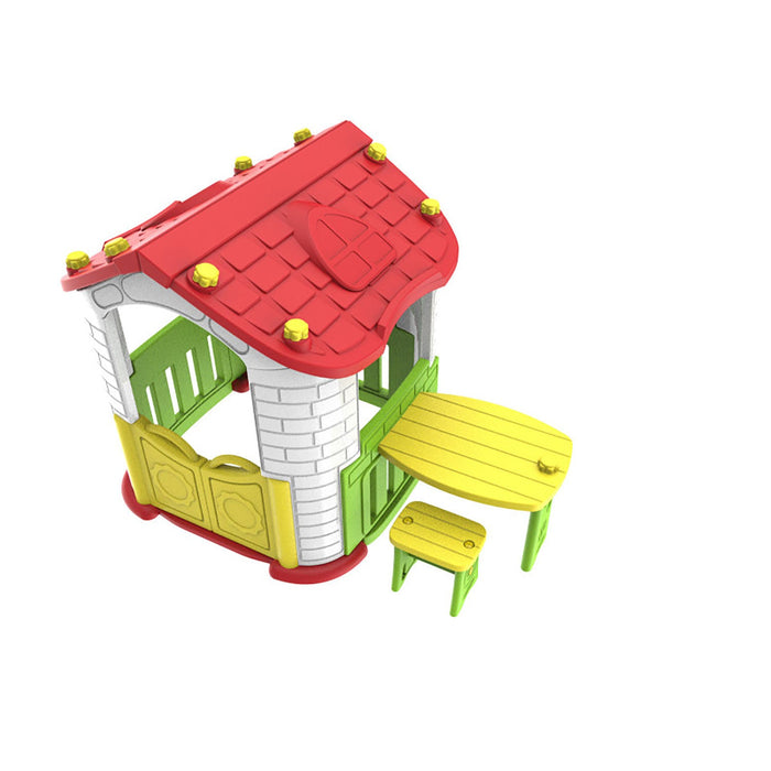 Casetta per Bambini Gioco da Esterno Area Picnic 187x108x119 cm