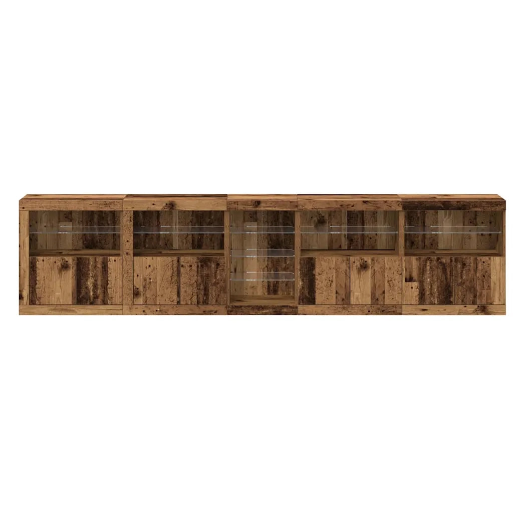 Madia LED Legno vecchio 283 x 37 x 67 cm Legno multistrato 3333114