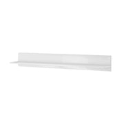 Scaffale da parete design 160 cm colore bianco opaco e bianco lucido – Collezione BREDA