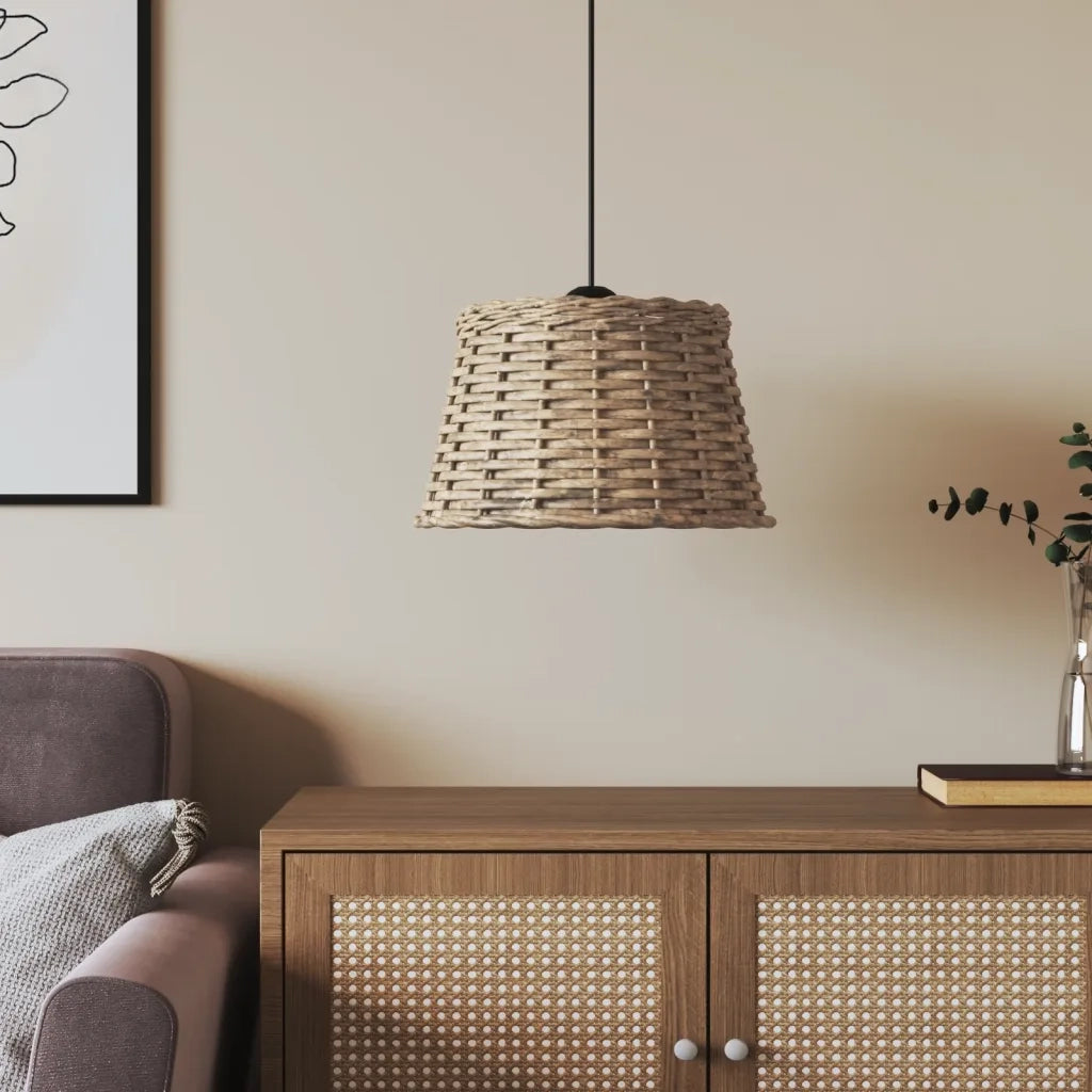 Paralume da Soffitto Marrone ?38x23 cm in Vimini CFW4717114