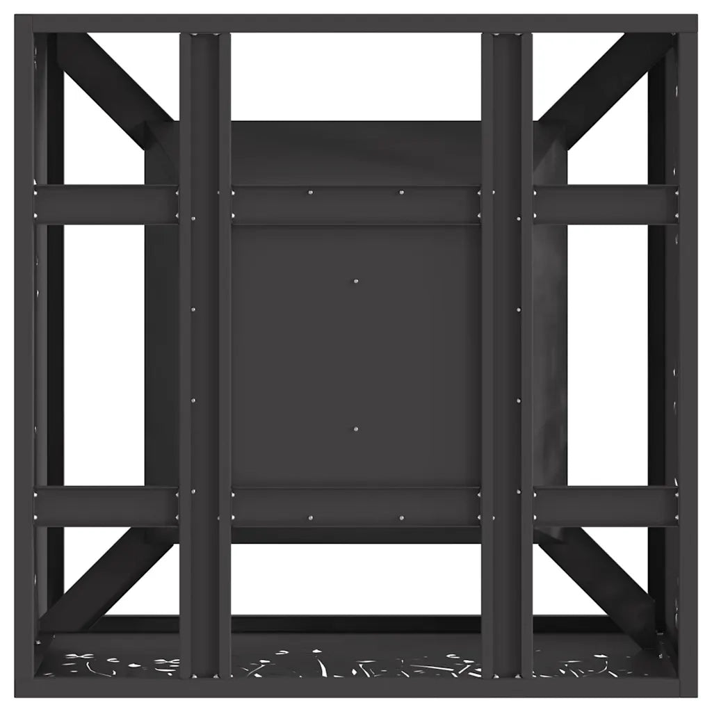 Braciere Nero Acciaio resistente alle intemperie 858926