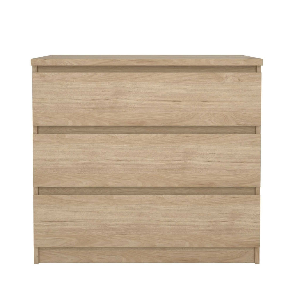 Cassettiera Artic, Settimino multiuso, Comò camera da letto, Mobile con cassetti, 77x50 h70 cm, Rovere