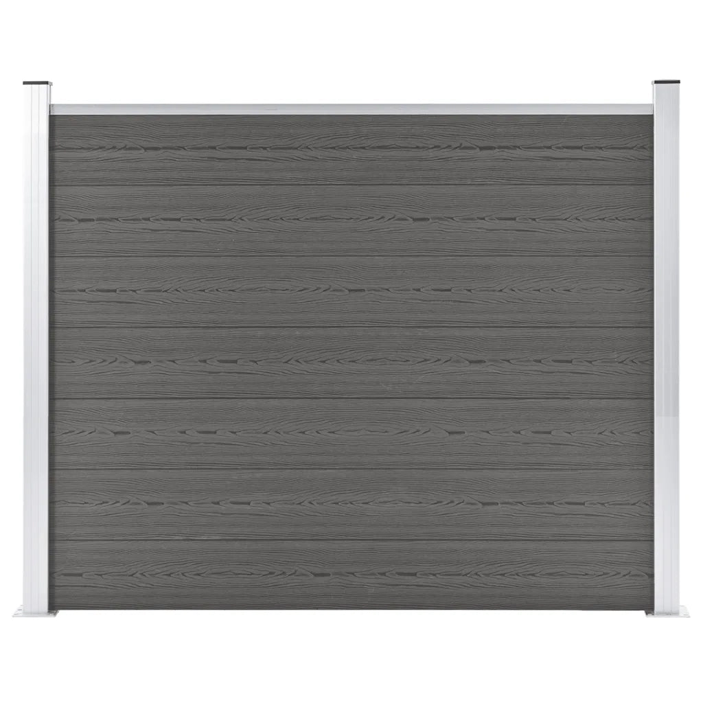 Pannello di Recinzione in WPC 180x146 cm Grigio cod mxl 22547
