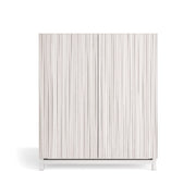 Scarpiera Herdasa effetto bianco ante stampa doghe bianche 112x90x27
