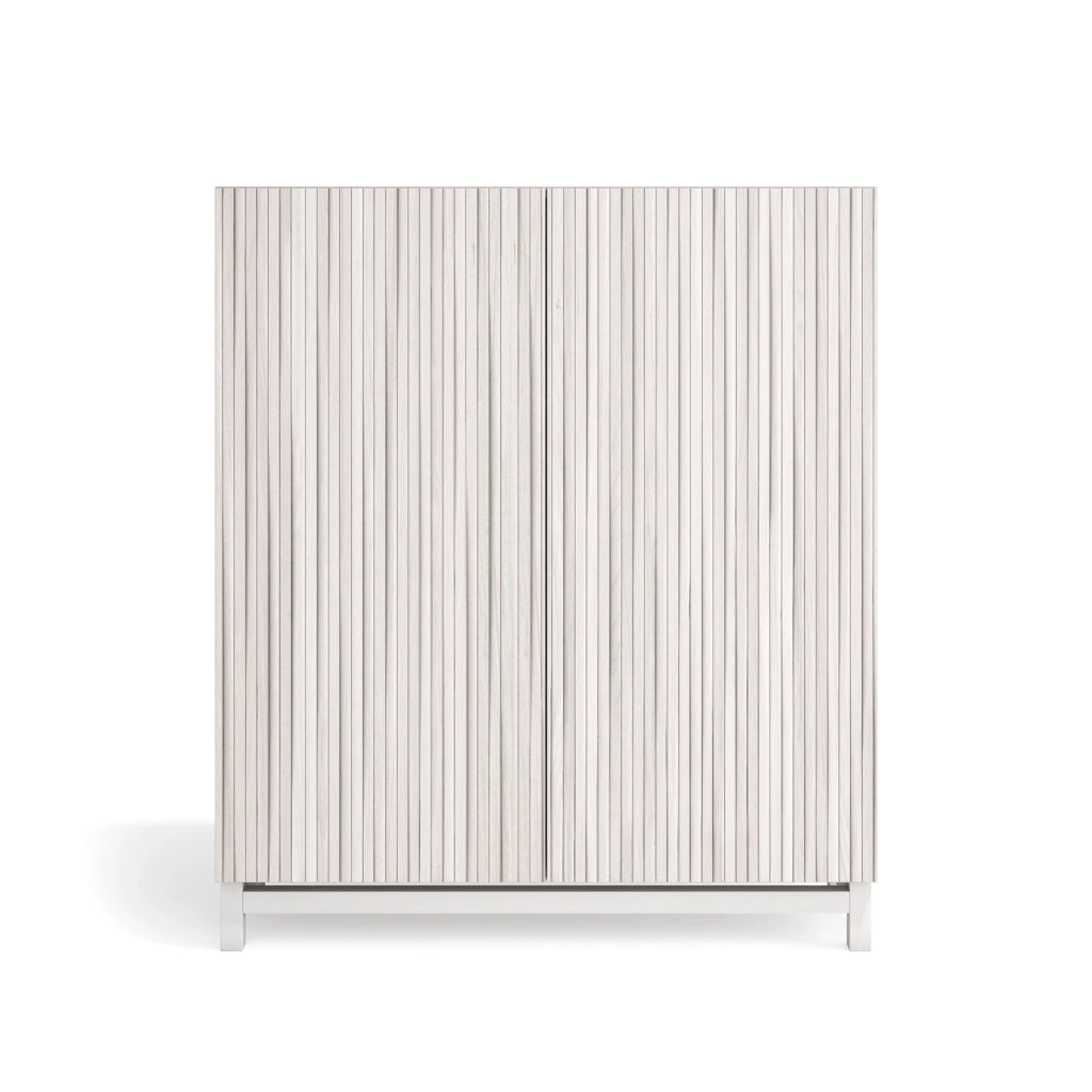 Scarpiera Herdasa effetto bianco ante stampa doghe bianche 112x90x27