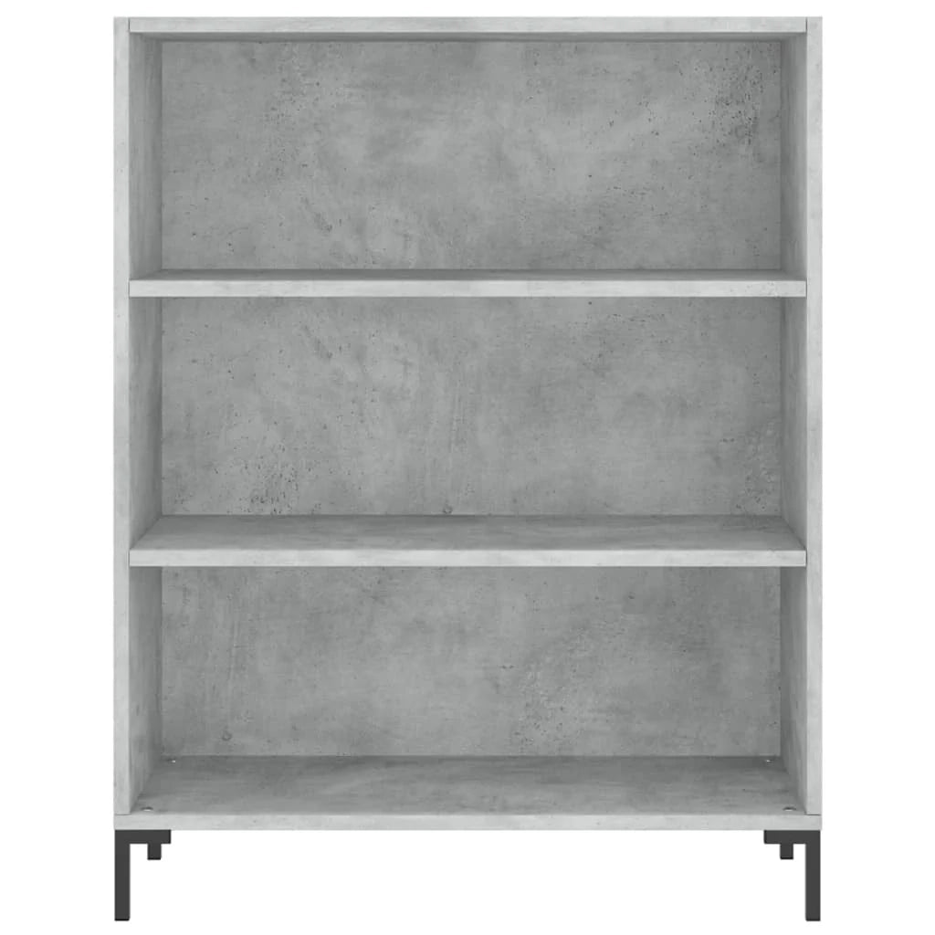 Buffet credenza cassettiera armadio mobile contenitore organizer per cucina soggiorno salotto 69,5 x 32,5 x 180 cm legno ingegnerizzato grigio 02_0031994