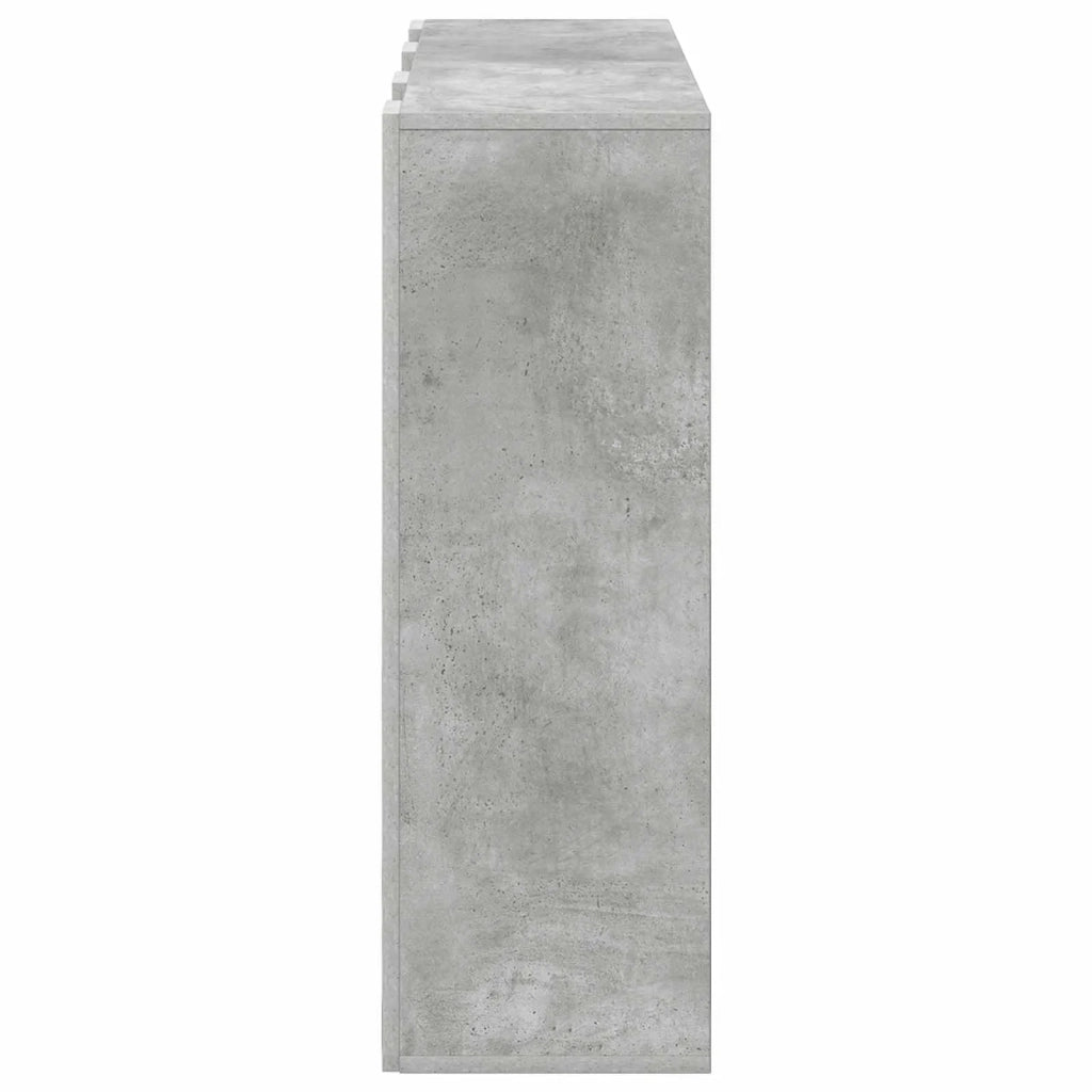 Credenza con cassetto Grigio cemento 88,5 x 29 x 84,5 cm 8000487