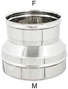 RIDUZIONE MF ACCIAIO INOX AISI 304  CM 15/13