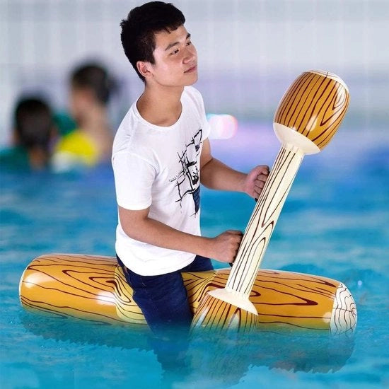 Difensore di immersione in legno - sport acquatici e nuoto - blocco galleggiante gonfiabile.