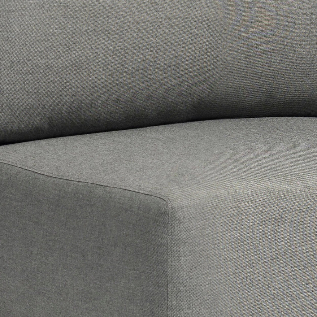 Poltrona angolare destra in Alluminio Textilene Poliestere cm 85x102x83 - ZED