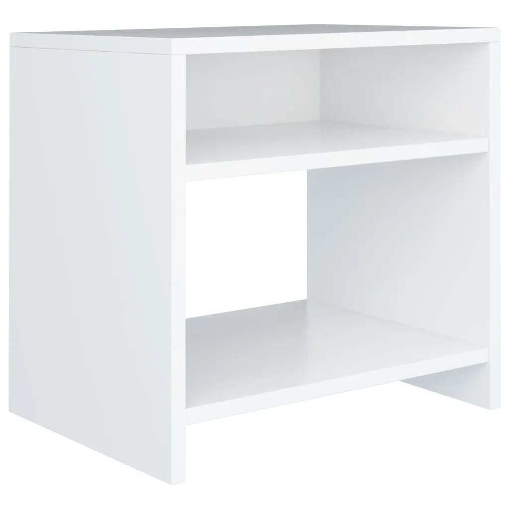 Comodino Bianco 40x30x40 cm Legno Ingegnerizzato 800009