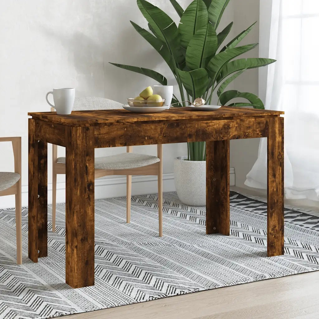 Tavolo da Pranzo Rovere Fumo 120x60x76 cm Legno Multistrato cod mxl 29838