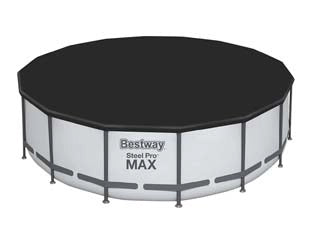 TELO DI COPERTURA PER PISCINE TONDE STEEL PRO FRAME  per piscine ø cm.427 (art.58248)    BESTWAY
