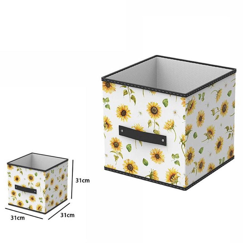 Trade Shop - Box Scatola Salvaspazio Armadio Contenitore Porta Oggetti Organizer 31x31x31 -