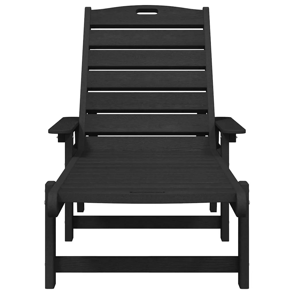 Lettino da sole Nero 195,5 x 53 x 98,5 cm HDPE CFW1228544