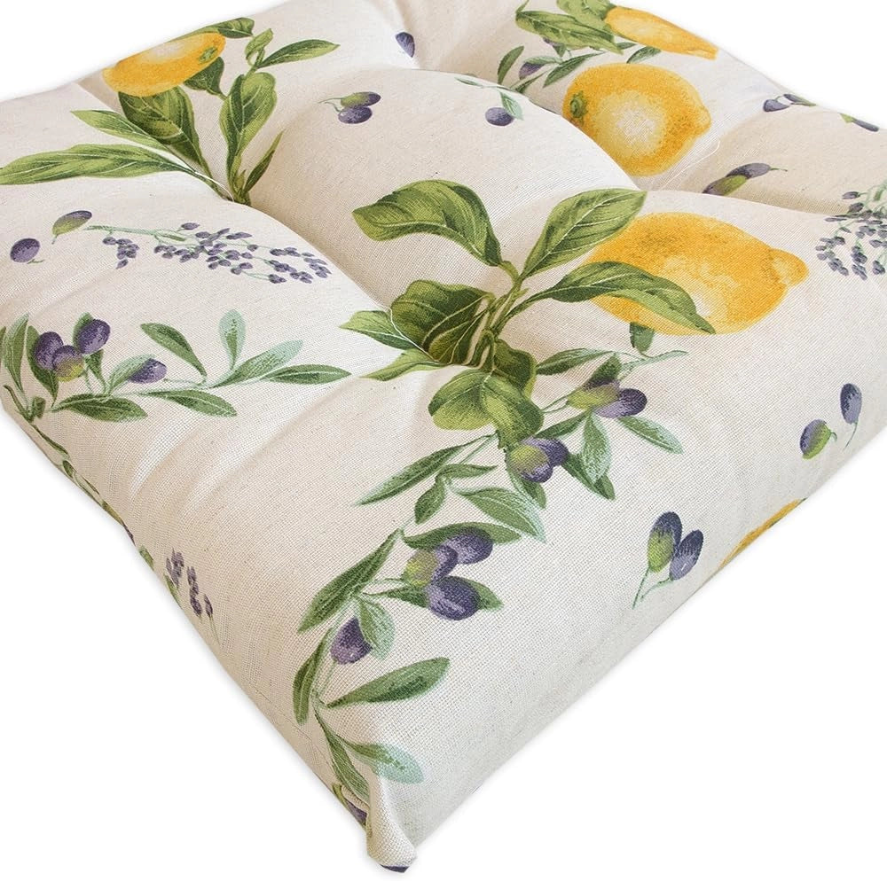 Set 4 Cuscini Sedia Shabby Chic Moderni Morbidi Imbottiti Ovatta Universali Cotone Lavabile