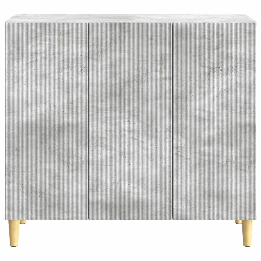 Credenza Grigio Cemento 89 x 34,5 x 80 cm Legno ingegnerizzato