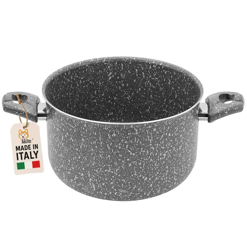 Akitaink Pentola 22 cm Antiaderente Manici Soft Touch