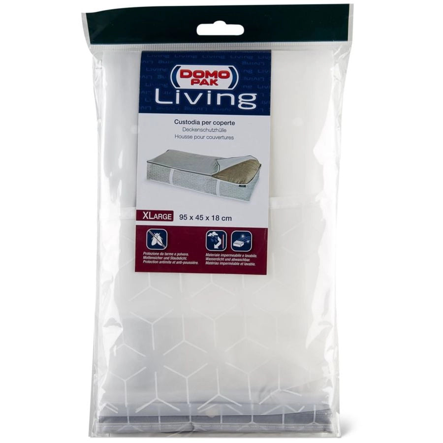 CUSTODIA COPERTE XL 1 PEZZO95X45X18 CM DOMOPACK LIVING BON TON
