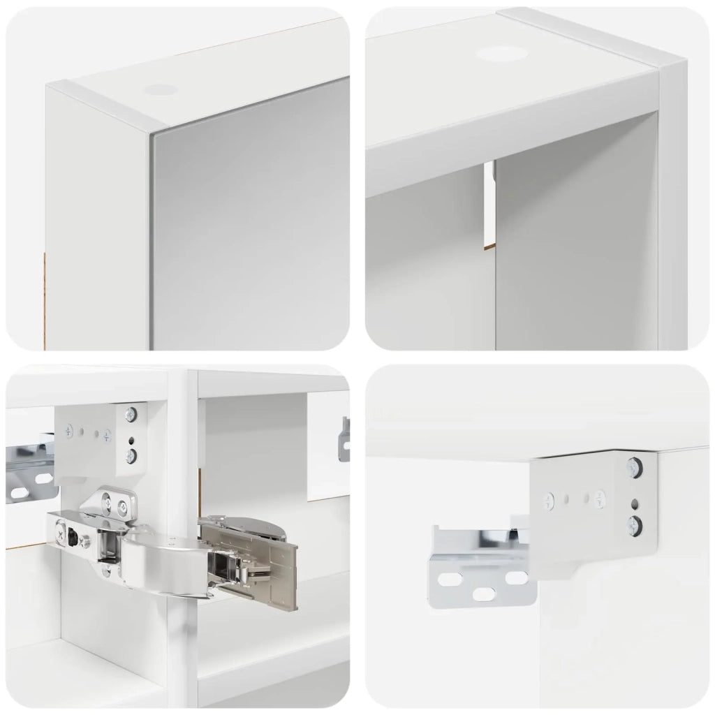 Set di Armadi da Bagno con lo scaffale 3 pcs 100 x 10,5 x 50 cm