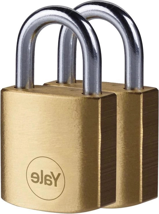 Fermoferro Standard Sicurezza 30 mm Ottone Fermoferro Pacchetto da 2 - Aperto Ghiera in Acciaio Resistente - 3 Chiavi con Chiavi Identiche - Extra Sicurezza