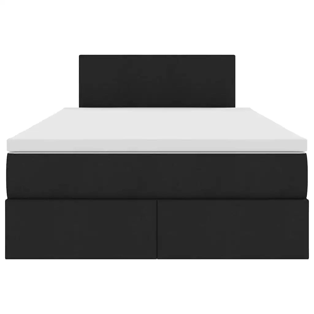 Letto con contenitore e materasso Nero 120 x 200 cm 3370439