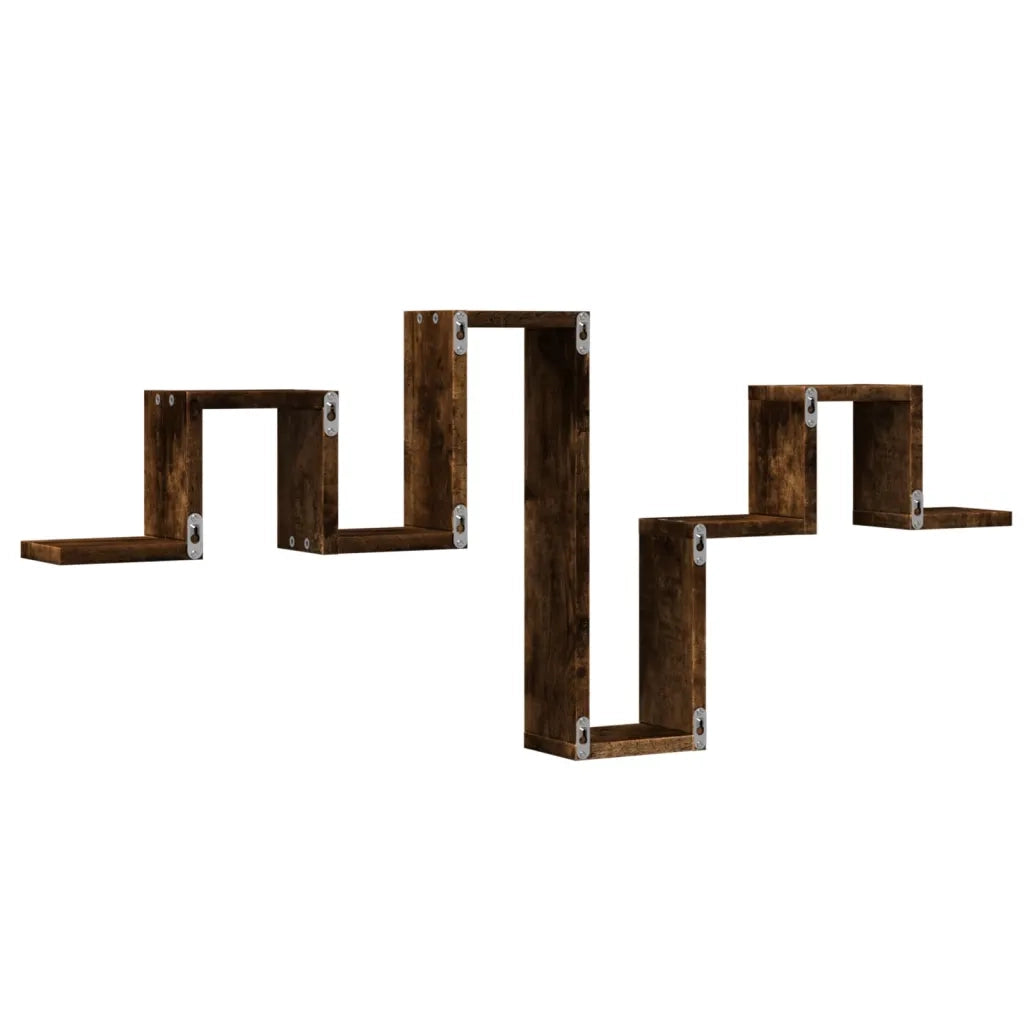 Mensola a Muro | Mensola a parete Rovere Fumo 104,5x10x43 cm Legno Multistrato