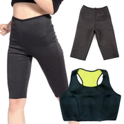 Trade Shop - Top E Pantalone Fitness Hot Shapers Palestra Neotex Pancia Piatta Perdi Peso Tg. -