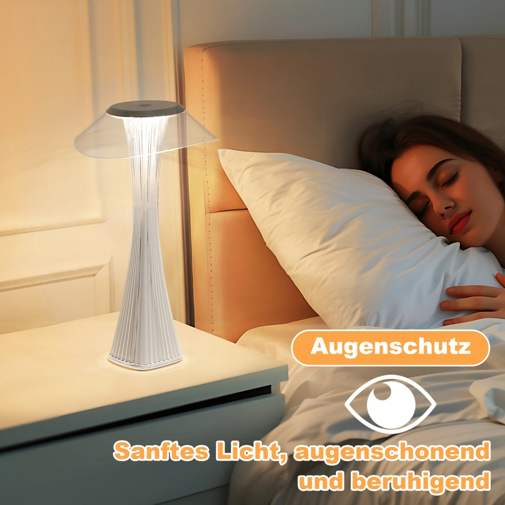ZMH Lampada da tavolo LED touch dimmerabile 3000-6500K bianca per camera letto soggiorno