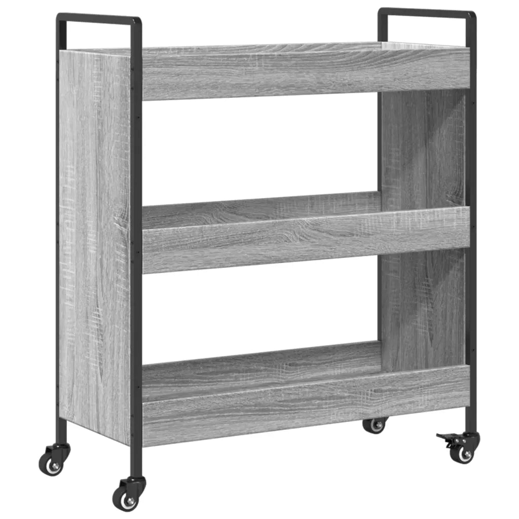 Carrello da Cucina Grigio Sonoma 70x30x82 cm Legno Multistrato CFW7933819