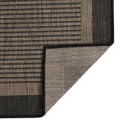 Tappeto da Esterni a Tessitura Piatta 120x170 cm Marrone Scuro 340844